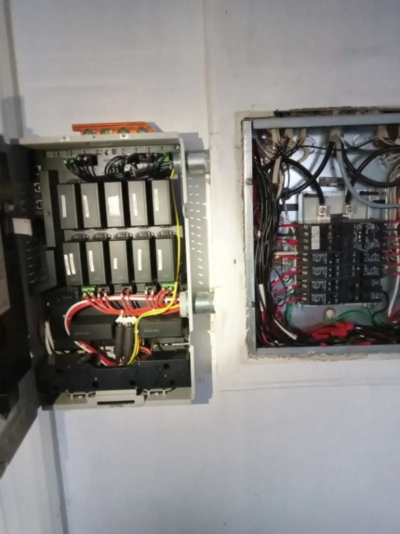 Electrical panel upgrade completed for Security Camera Wiring in Oxford